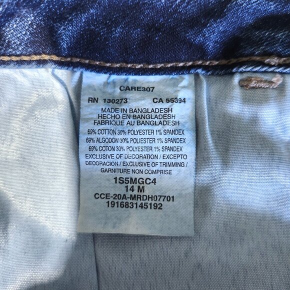 Lee Riders Shorts Womens 14M Denim 5 Pocket Style Flat Front High Rise - Picture 4 of 5